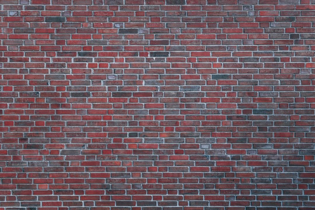 A brick wall, covering the whole picture